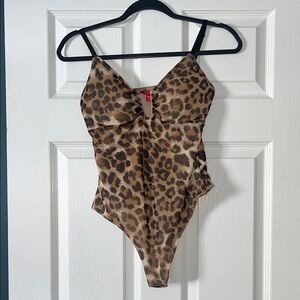 Guess Brown Leopard Print Top